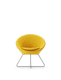 sillón de visita contemporáneo / de tejido / de acero inoxidable / para el sector profesional