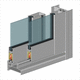 vidrio exterior encolado (VEE) aislante / con vidrio doble / con resistencia térmica / resistente a las intemperies