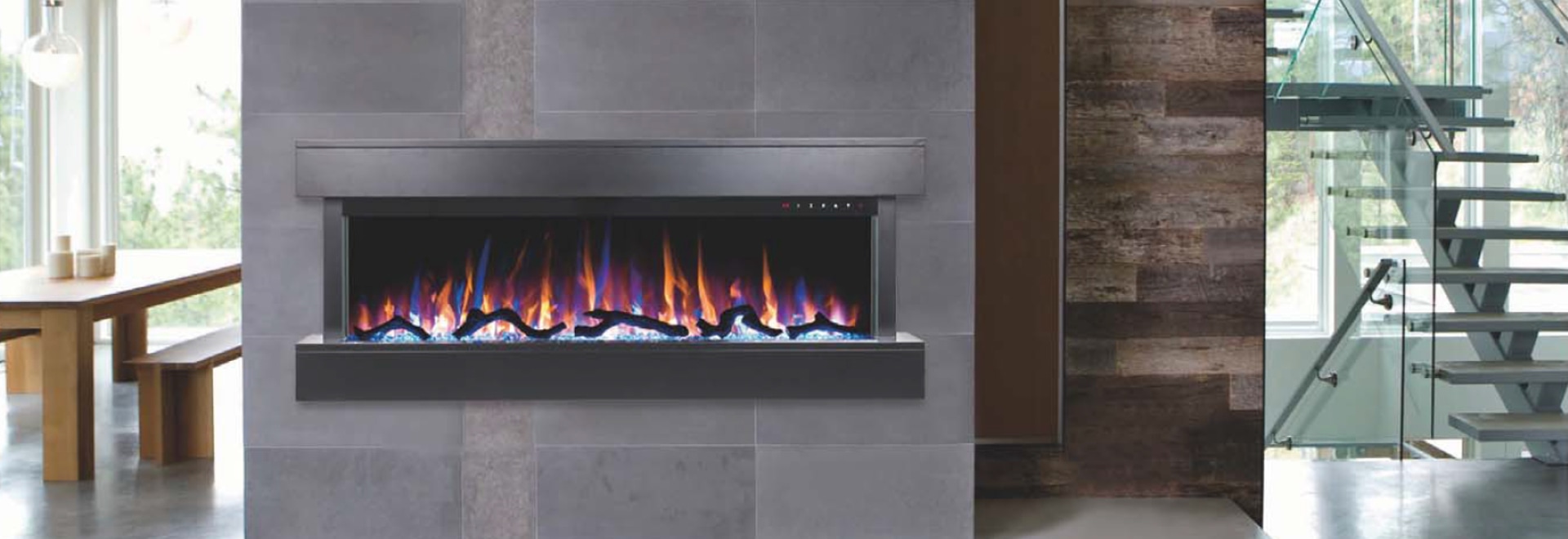 Noble Flame ATLANTA [chimenea eléctrica de pared] - Rhönstraße 5, 36132