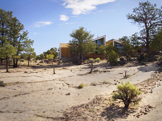 IMBUYA EL HOGAR DEL DESIERTO DE LAS CUBIERTAS DEL DISEÑO EN ACERO DE CORTEN