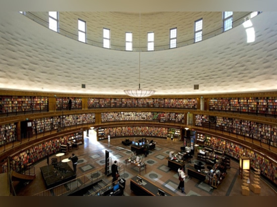 Caruso San Juan “reestructura” la biblioteca de ciudad de Estocolmo de Asplund