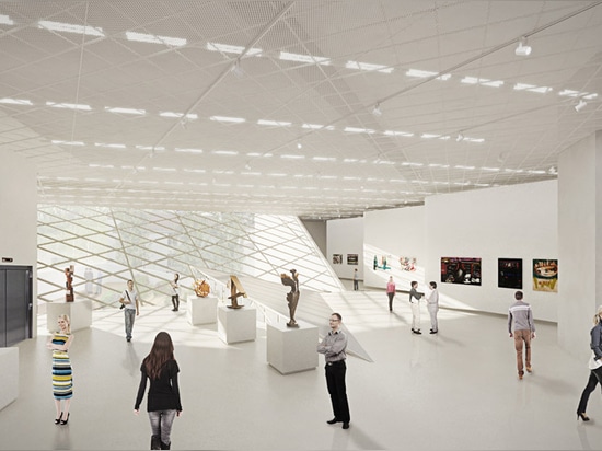 Daniel Libeskind diseña el museo concreto y de cristal blanco angular para el arte lituano