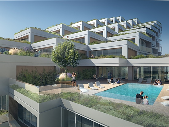 El proyecto norteamericano 3XN'S primer es un complejo residencial de la costa en Toronto