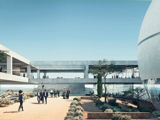 Herzog & de Meuron revela el campus monasterio-inspirado para el nuevo instituto de Berggruen en California