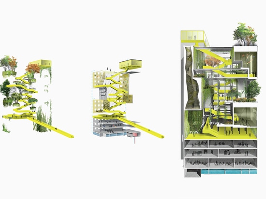 OMA + fabricaciones para transformar la prisión de Amsterdam en complejo residencial de la torre