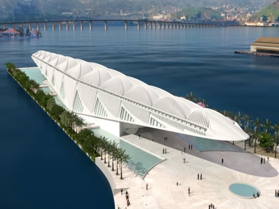 El museo flotante de Río de Santiago Calatrava. Cortesía del arquitecto.