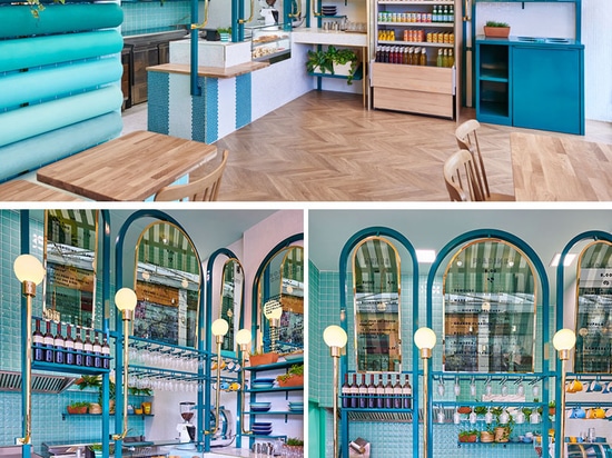 Masquespacio ha diseñado el restaurante brillante y colorido de Piada Lyon