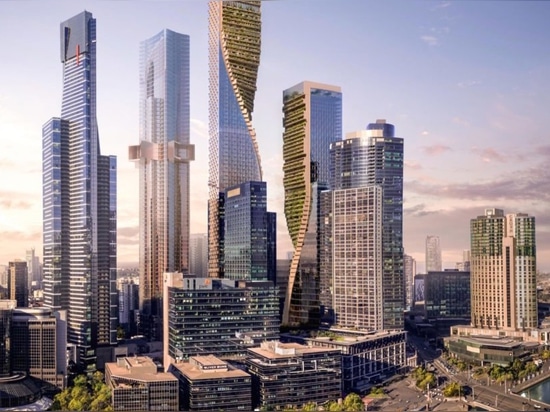 UNStudio revela torcer “la oferta de gran altura de la espina dorsal del verde” para Melbourne