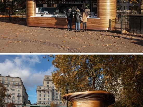 Un nuevo quiosco escultural del parque se ha abierto en Londres