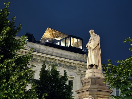 la estructura temporal ha estado instalada en el tejado del beltrami del palazzo