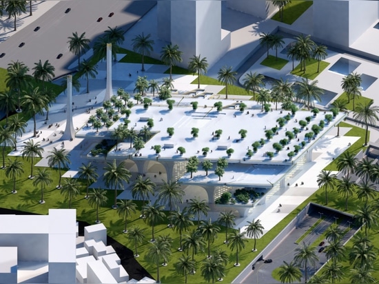 Luca Beltrame propone una mezquita inspirada en un oasis para el Dubai Creek Harbour