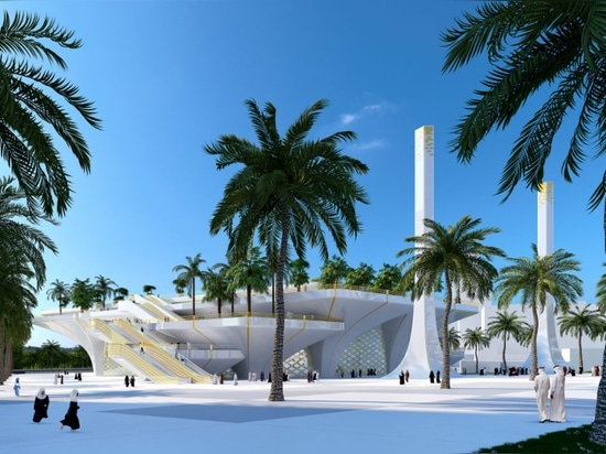 Luca Beltrame propone una mezquita inspirada en un oasis para el Dubai Creek Harbour