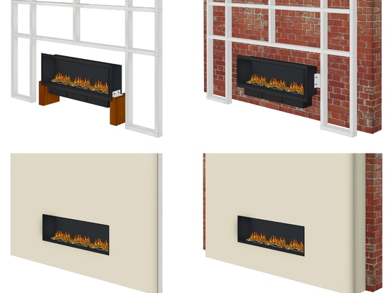 muenkel design wall fire electronic PRO [Opti-myst chimenea eléctrica de pared de inserción]