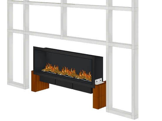 muenkel design wall fire electronic PRO [Opti-myst chimenea eléctrica de pared de inserción]