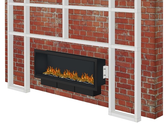 muenkel design wall fire electronic PRO [Opti-myst chimenea eléctrica de pared de inserción]