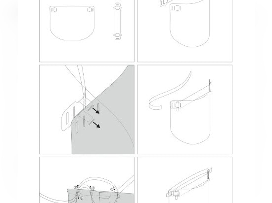 Foster + Partners comparte la plantilla de un visor facial reutilizable para ayudar en la lucha contra COVID-19