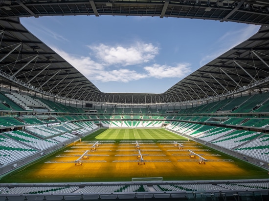 El estadio "Diamante en el Desierto" se completa antes de la Copa Mundial de 2022 en Qatar