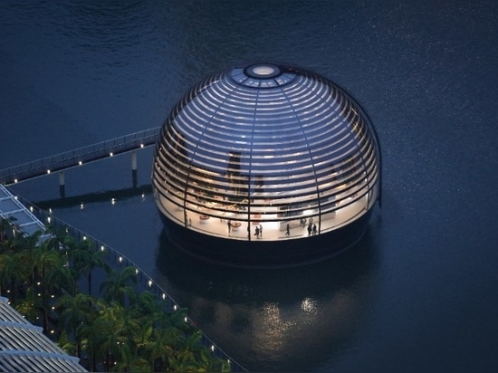 Apple y Foster + Partners inauguran la tienda flotante Marina Bay Sands en Singapur