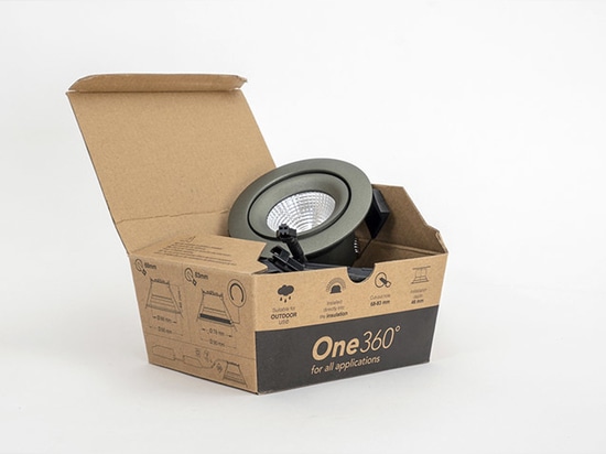 Los Downlights SLC One360° SunLike vienen en un embalaje sostenible.