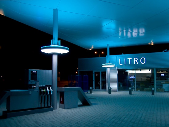 Estación de gasolina de Litro