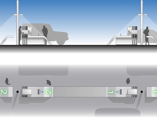 Representación de la isla del servicio