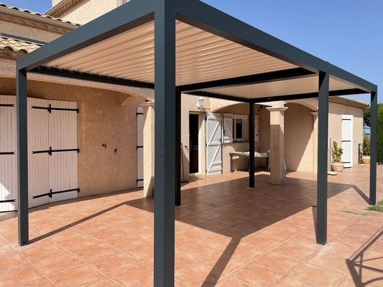 pérgola independiente de 6x3m