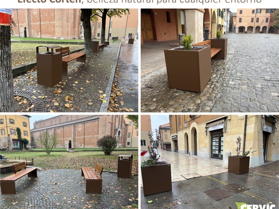 Los  acabados  «Efecto Corten»  de  Cervic Environment, inspiran belleza natural para cualquier entorno