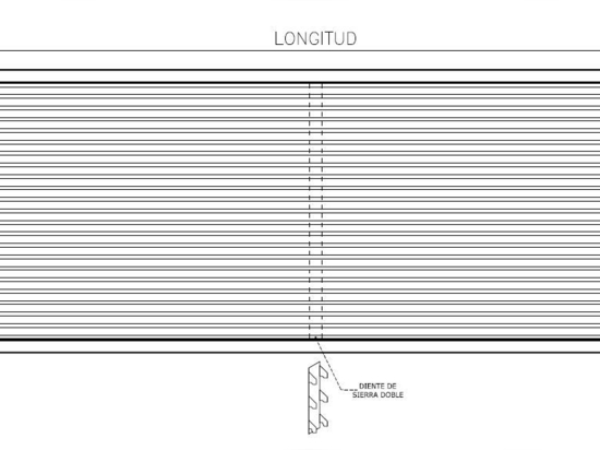 croquis técnico ventilación de la parrilla