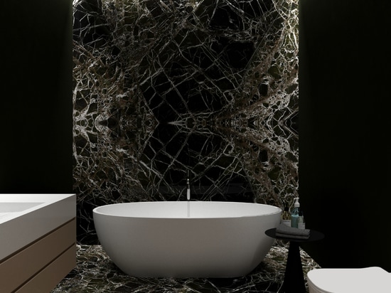 baño de mármol imperial breccia