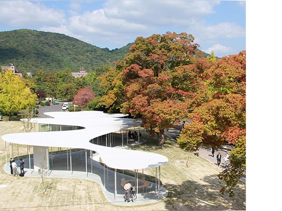 ¿una vista aérea del? ¿terraza del fukutake del junko?