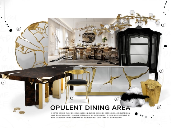 Comedor: Opulencia para reuniones | Ático parisino