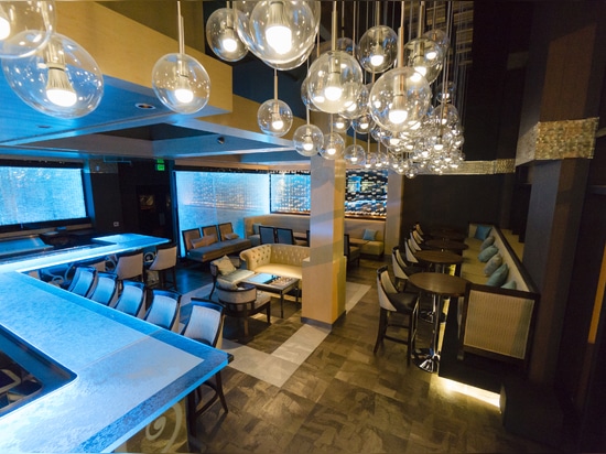 Bar comercial de cristal - Aqua Lounge L.A.