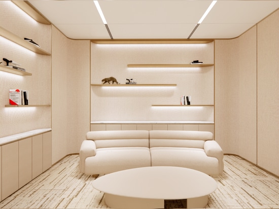 El panel acústico ATY se aplicó en las oficinas de Cartier en Pekín y Shanghai