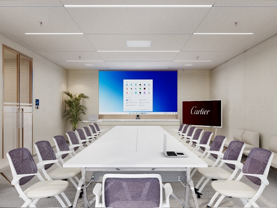 El panel acústico ATY se aplicó en las oficinas de Cartier en Pekín y Shanghai
