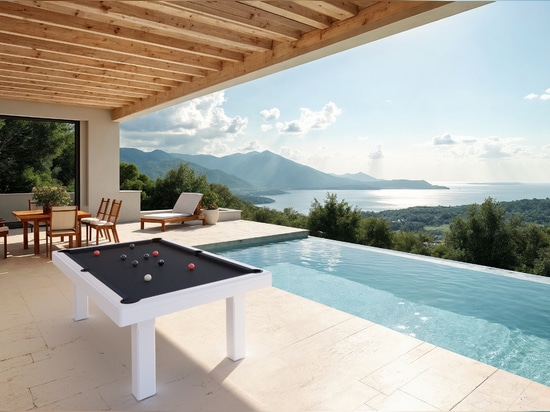 La elegancia del juego al aire libre con el billar Bubbly Outdoor.