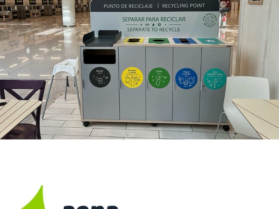 Mueble de reciclaje Mallorca en el Aeropuerto de Mallorca