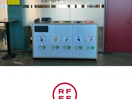 Mueble de reciclaje Mallorca en la Real Federación Española de Fútbol