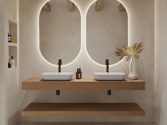 Estante Flotante de Madera para Lavabo Hylas | Tamaño Luxe