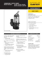 Large Vortex Sump Pump