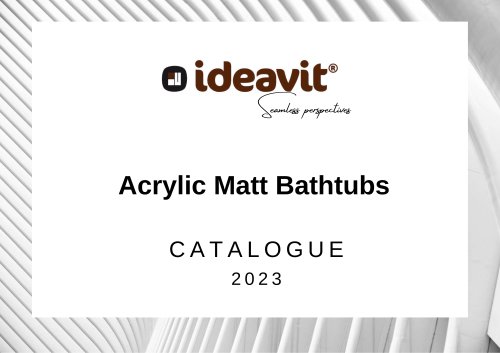 IDEAVIT 2023 MAT ACRYLIC BATHTUBS