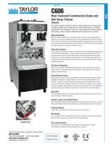 C606 Heat Treatment Combination Shake and  Soft Serve Freezer