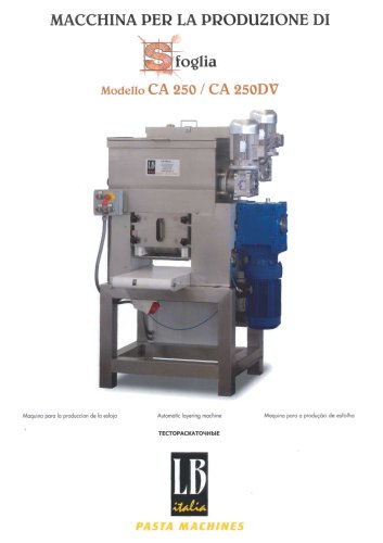 Maquina para la produccion de la esfoja- CA 250/ CA 250DV