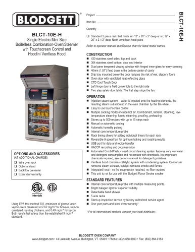 BLCT-10E-H Combi with Hoodini