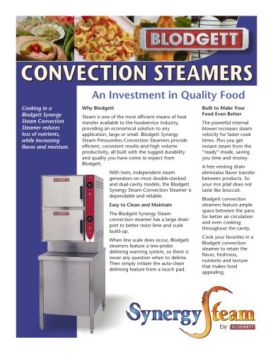 Convection steamers