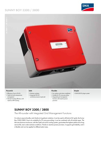 SUNNY BOY 3300 / 3800