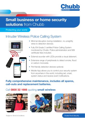 Small business or home security