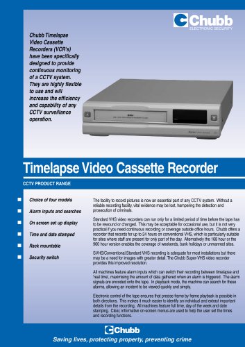 Timelapse Video Cassette Recorder