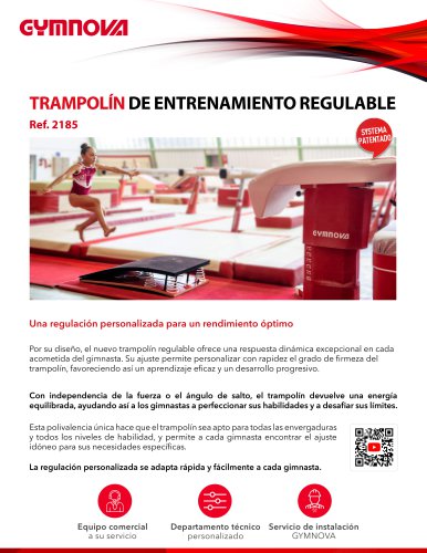 Folleto - Trampolín regulable