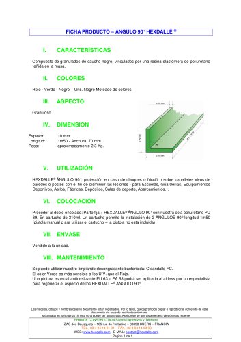 ÁNGULO 90° HEXDALLE ®