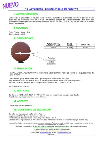 HEXDALLE® BOLA 430 ROTATIVA